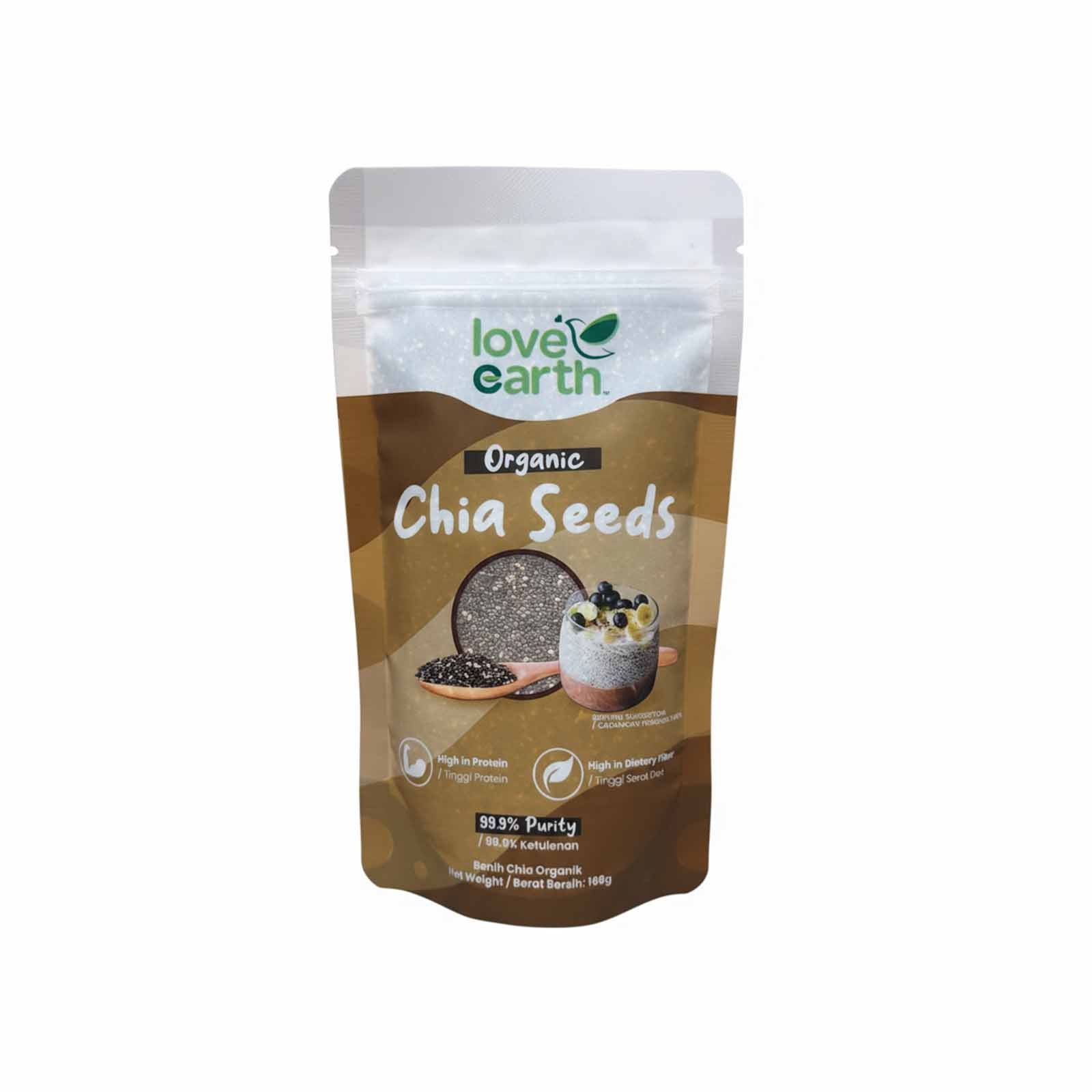Love Earth Organic Chia Seeds 168g