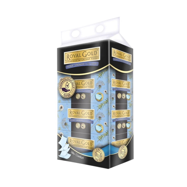 Royal Gold Luxurious Interleaf Facial Tissue (3ply) 110pcs x 4 (highest price)