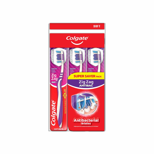 Colgate Zig Zag Plus Toothbrush (Soft) 2+1 1pack