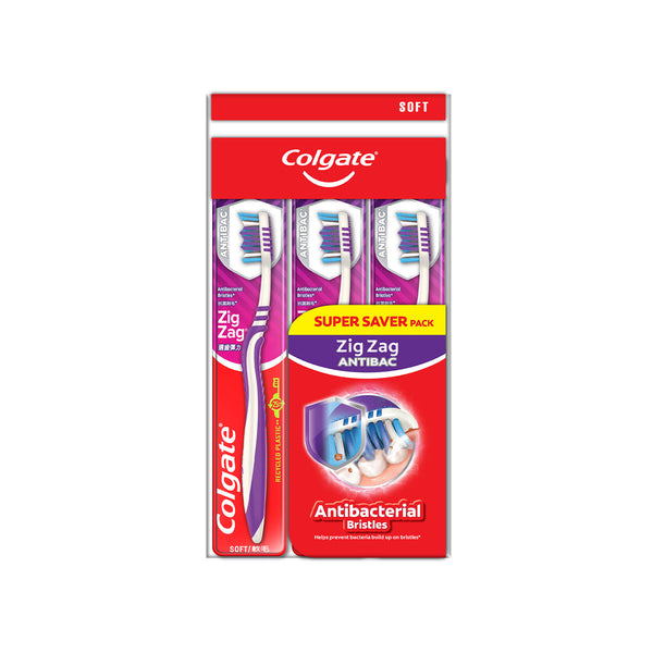 Colgate Zig Zag Plus Toothbrush (Soft) 2+1 1pack (highest price)