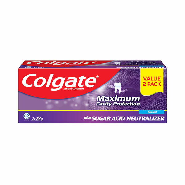 Colgate Sugar Acid Neutraliser Cool Mint Toothpaste 225g x 2 (highest price)