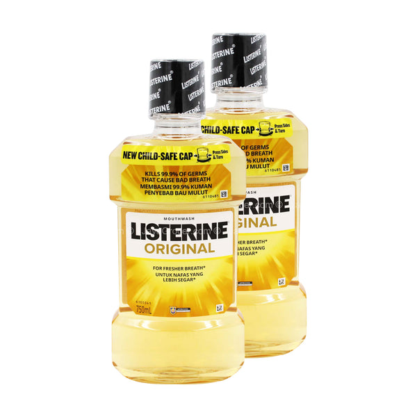 Listerine Original Mouthwash 750ml x 2 (highest price)