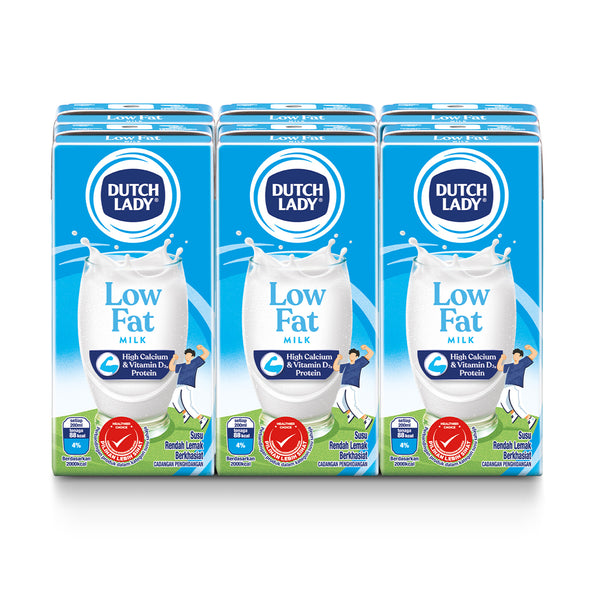 Dutch Lady UHT Low Fat Milk 200ml x 6 (highest price)