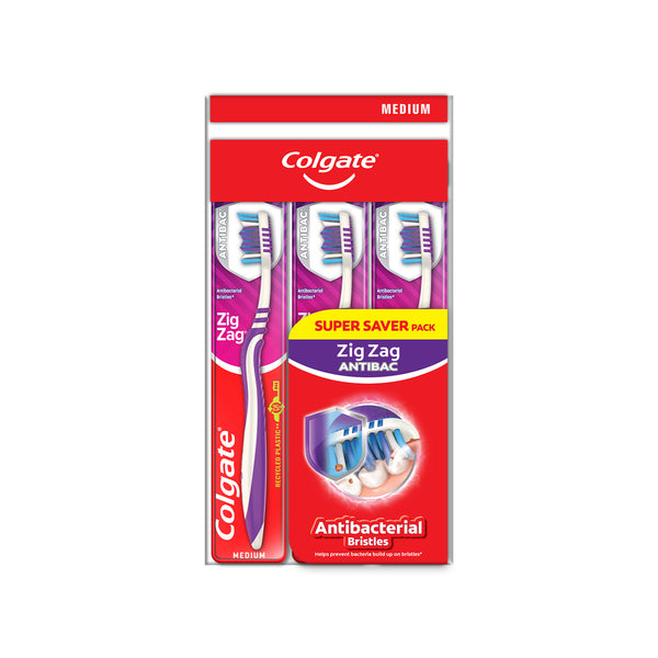 Colgate Zig Zag Plus Toothbrush (Medium) 2+1 (highest price)