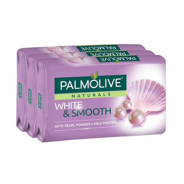 Palmolive Naturals White & Smooth Soap Bar 80g x 3