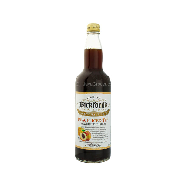 Bickfords Peach Ice Tea Flavoured Cordial 750ml