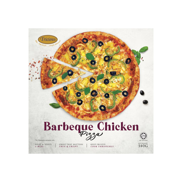 Tricious 9.5 Inch BBQ Chicken Pizza 340g (highest price)