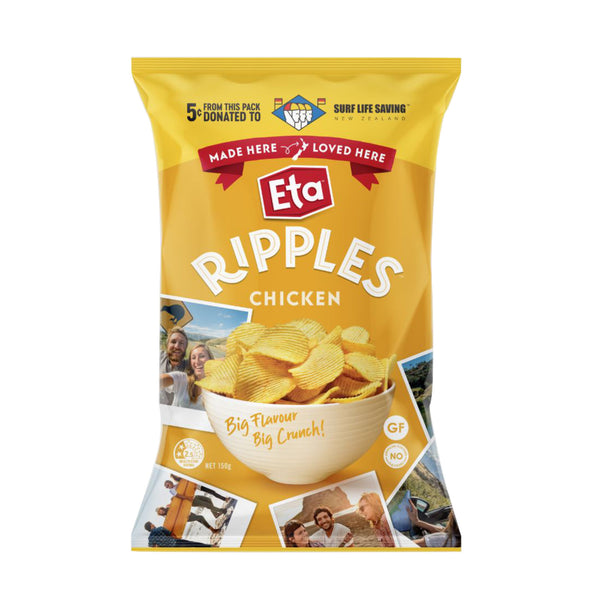 Eta Spuds Ripple Chicken Chips 150g