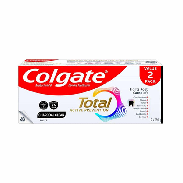 Colgate Total Charcoal Toothpaste 150g x 2