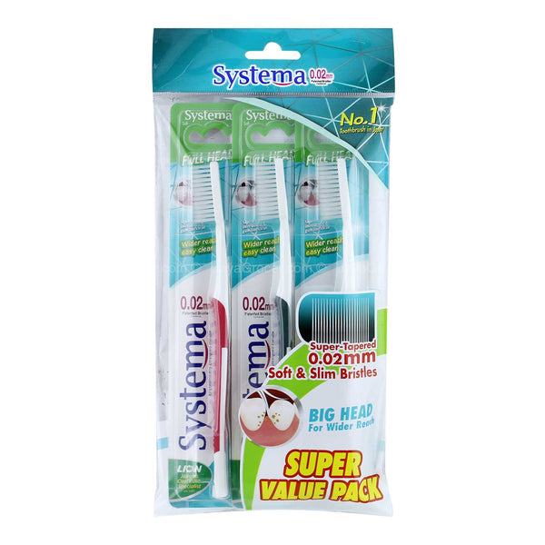Systema Big Head Toothbrush 3pcs/pack (highest price)