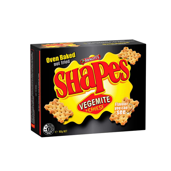 Arnotts Shapes Biscuits Vegemite and Cheese Flavour 165g (highest price)