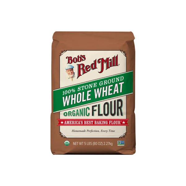Bobs Red Mill Organic Whole Wheat Flour 2.27kg