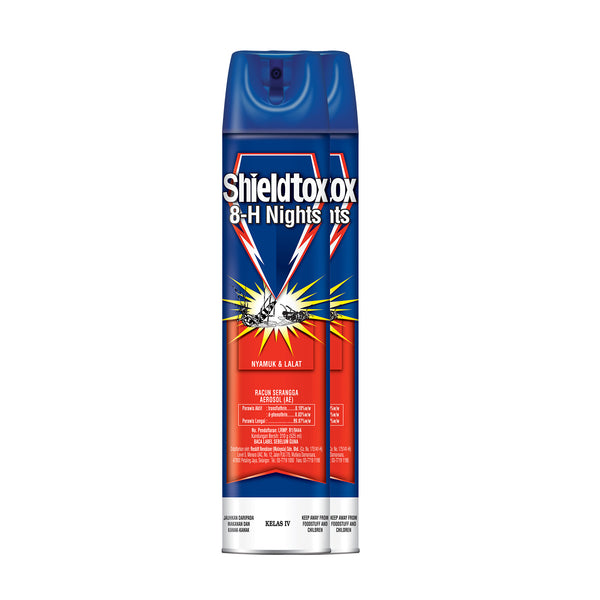 Shieldtox Aerosols FIK 8H Nights 525ml x 2
