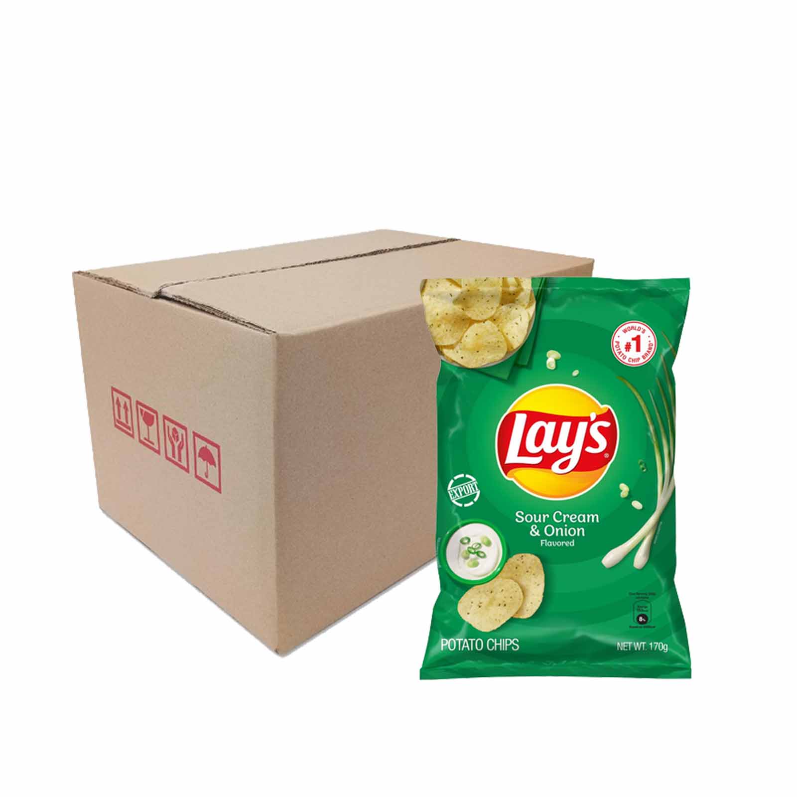 Lays Sour Cream and Onion Potato Chips 50g
