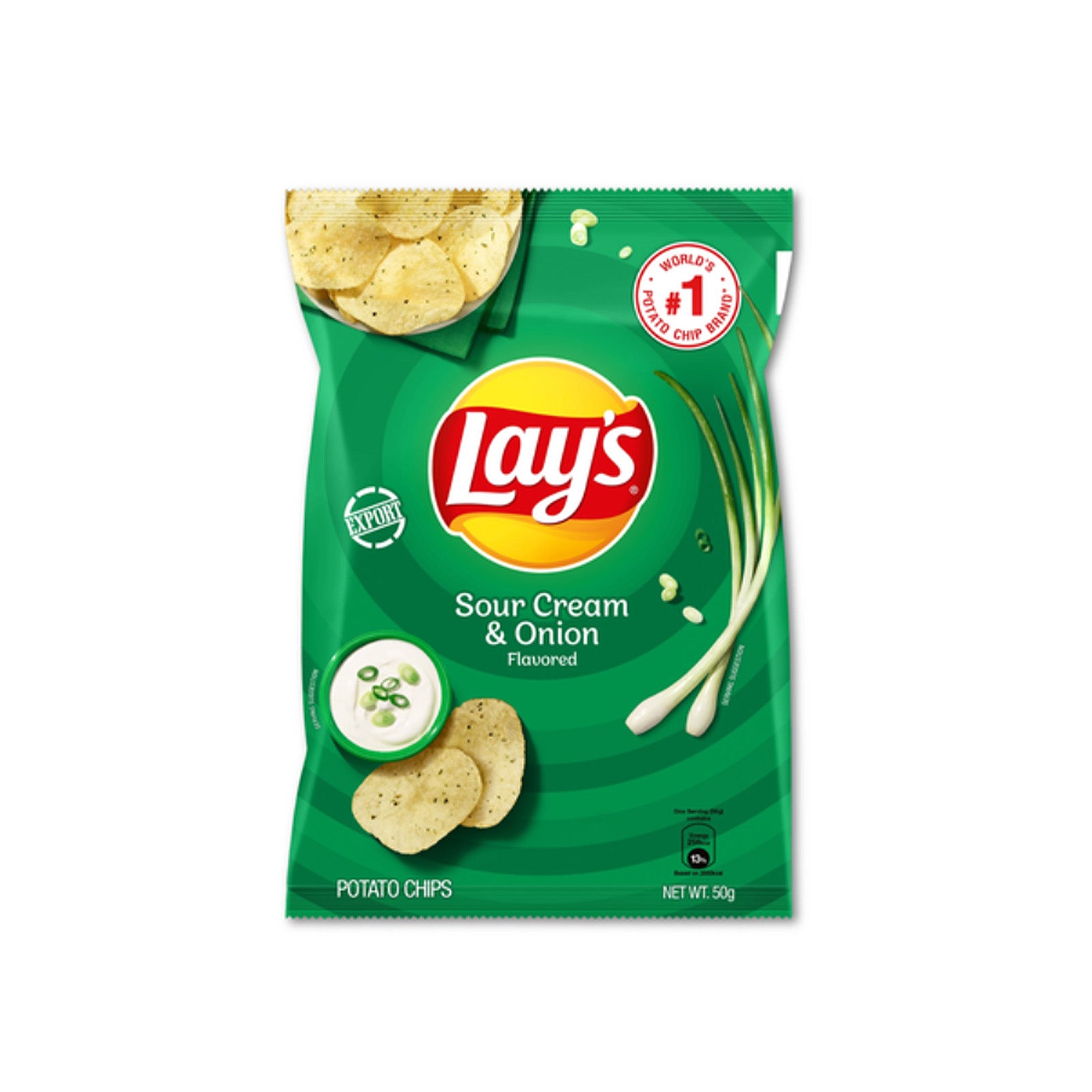 Lays Sour Cream and Onion Potato Chips 50g
