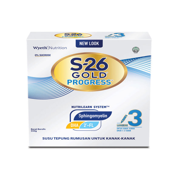 Wyeth S-26 Gold Progress Step 3 Growing Up Milk Powder 550g (highest price)