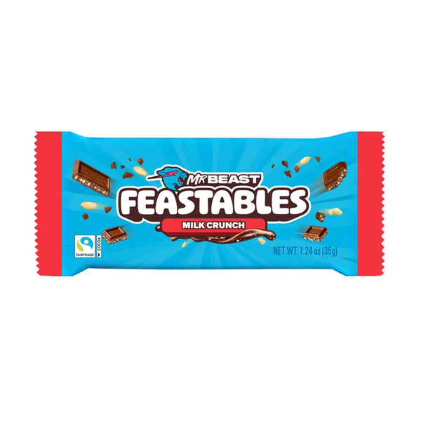 Feastables MrBeast Milk Crunch Chocolate Bar 35g