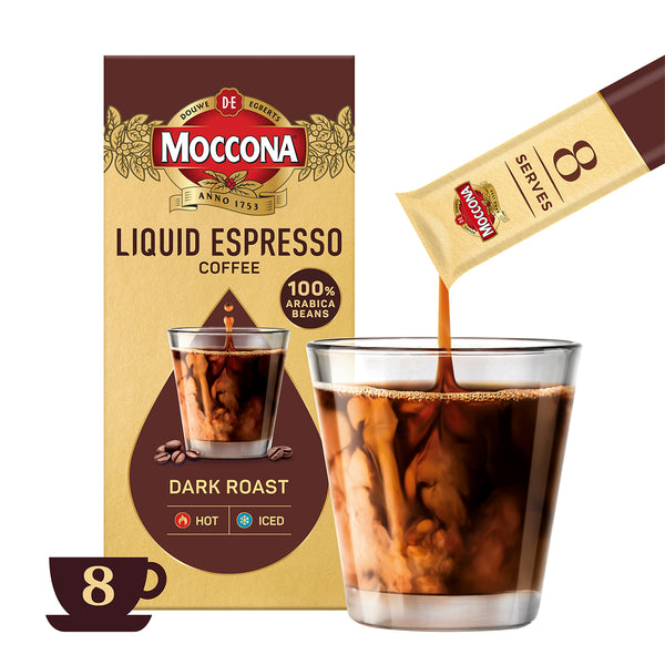 Moccona Liquid Espresso Dark Roast 20ml x 8