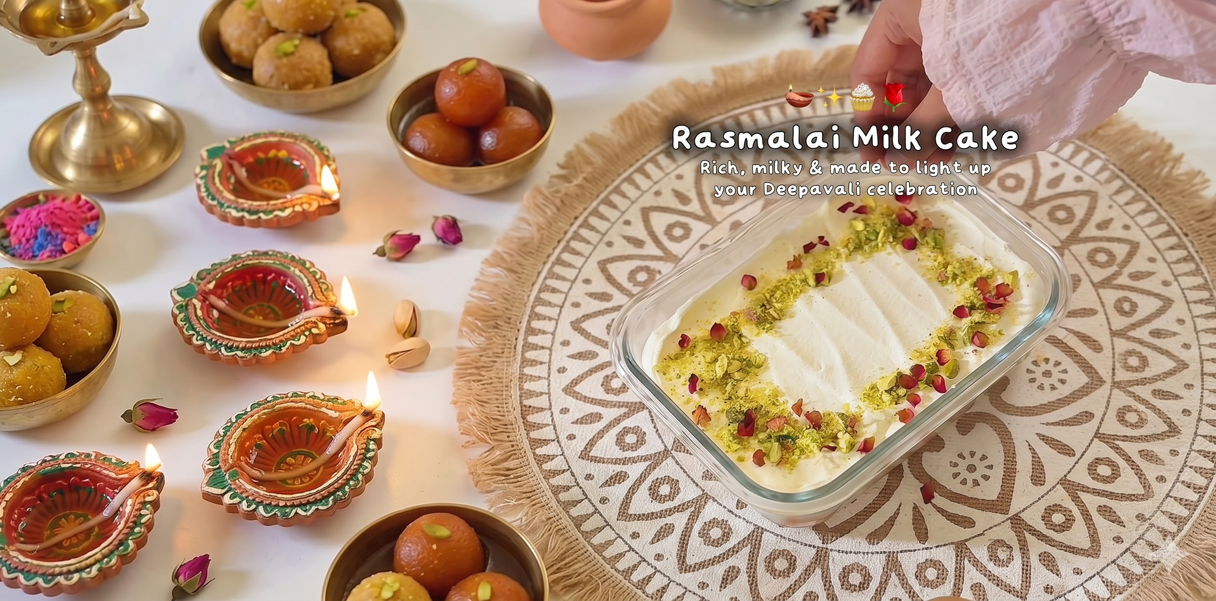 Rasmalai Milk Cake