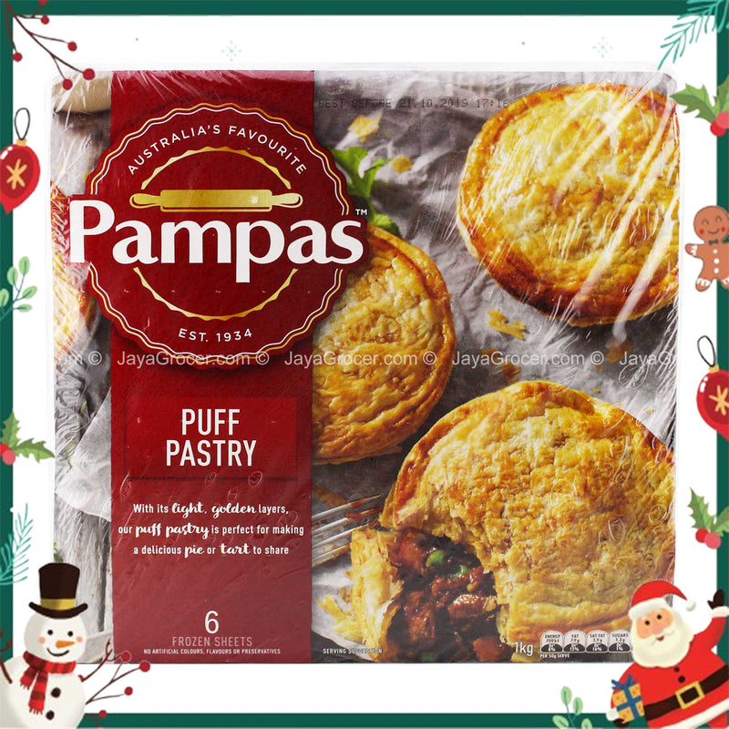 Pampas Ready Rolled Puff Pastry 1kg