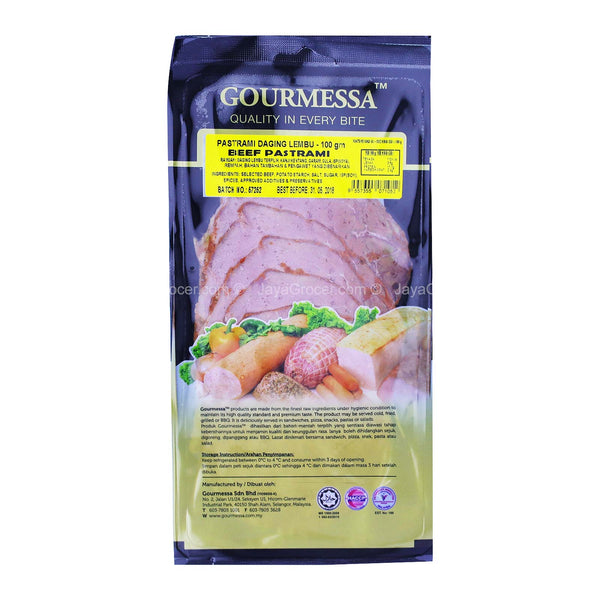 Gourmessa Beef Pastrami 100g