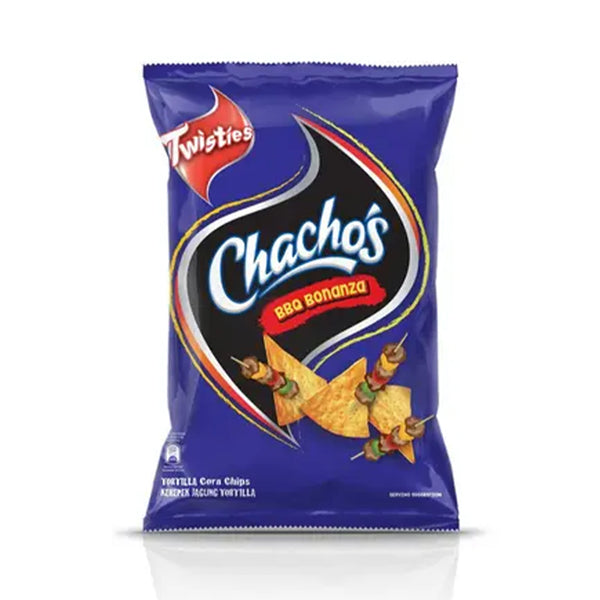 Chachos Tortilla Corn Chips BBQ Bonanza Flavour 160g (highest price)