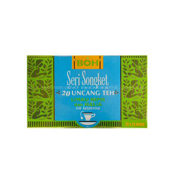 Boh Seri Songket Lime with Ginger Tea Bags 20pcs/pack (highest price)