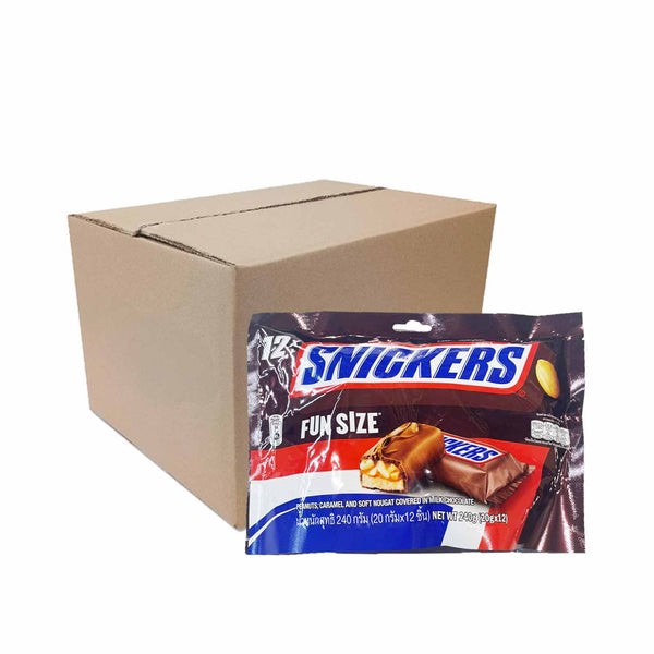 Snickers Fun Size Peanut Chocolate Bar 12pcs/pack (highest price)