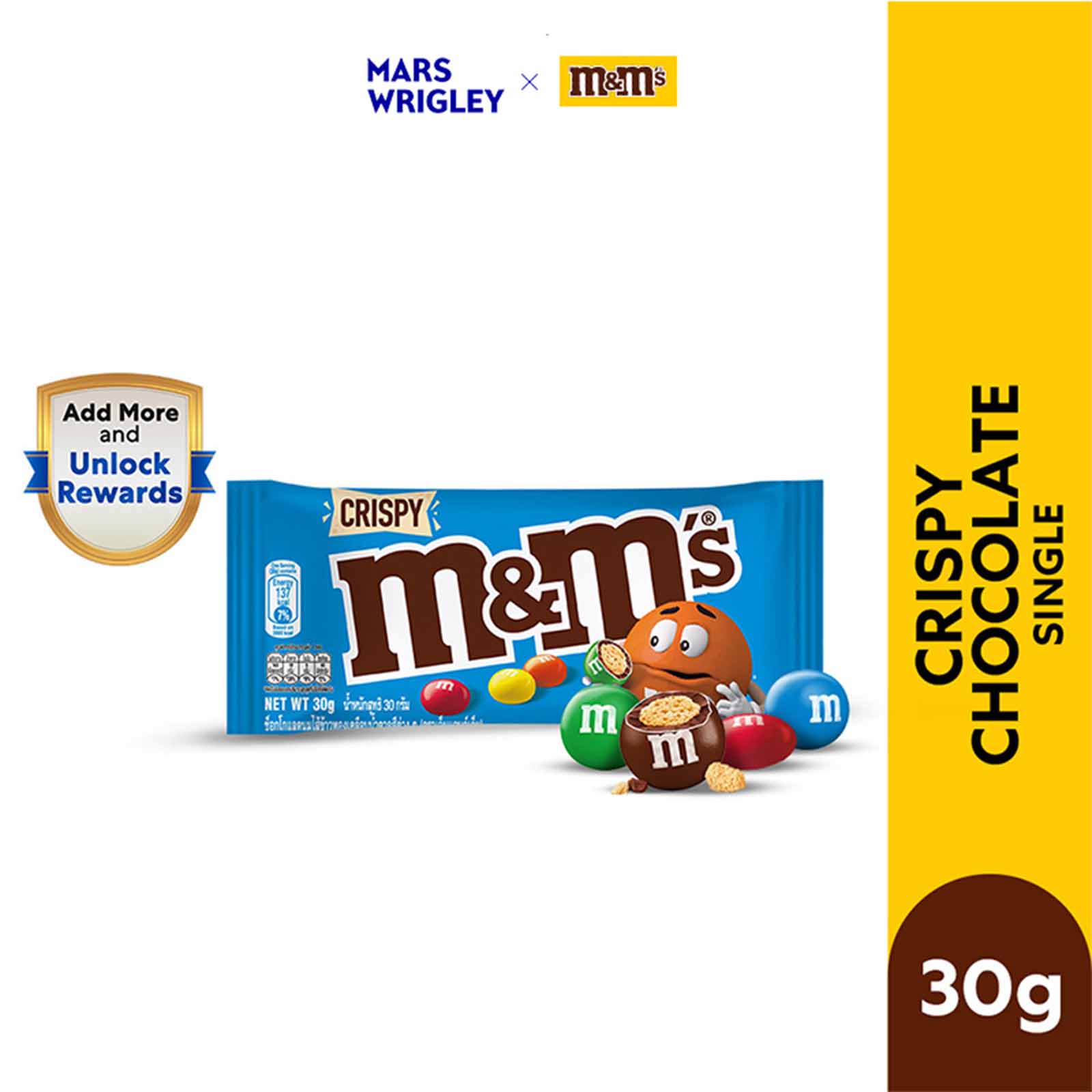 M&M's Crispy Chocolate Candies 30g