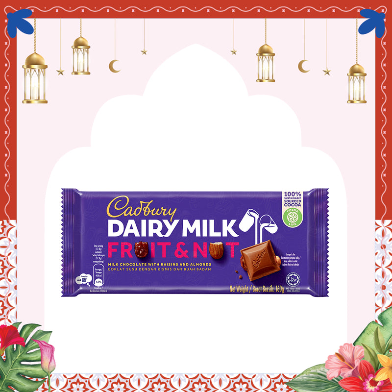 Cadbury Dairy Milk Fruit and Nut Chocolate Bar 130g