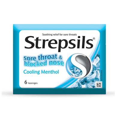 Strepsils Lozenges for Sore Throats Cool 6pcs/pack