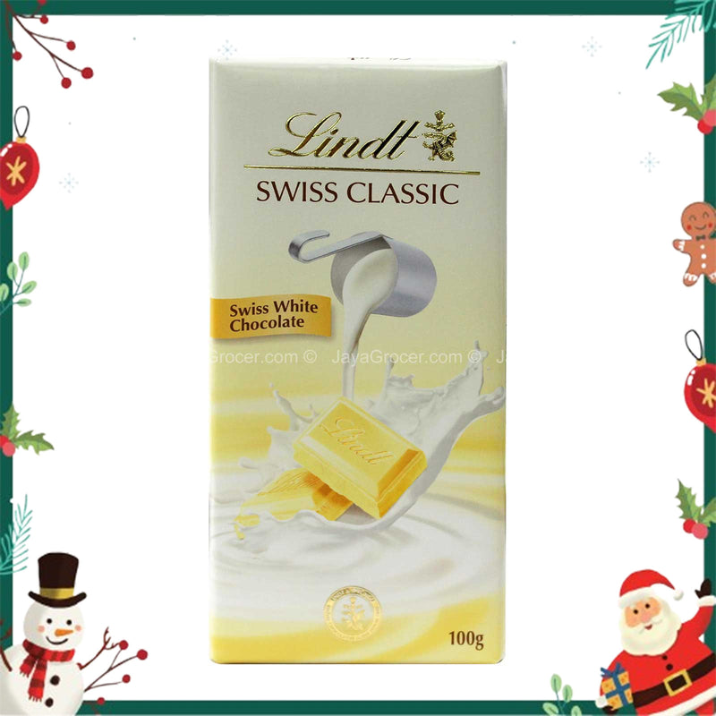 Lindt Swiss Classic White Chocolate Bar 100g