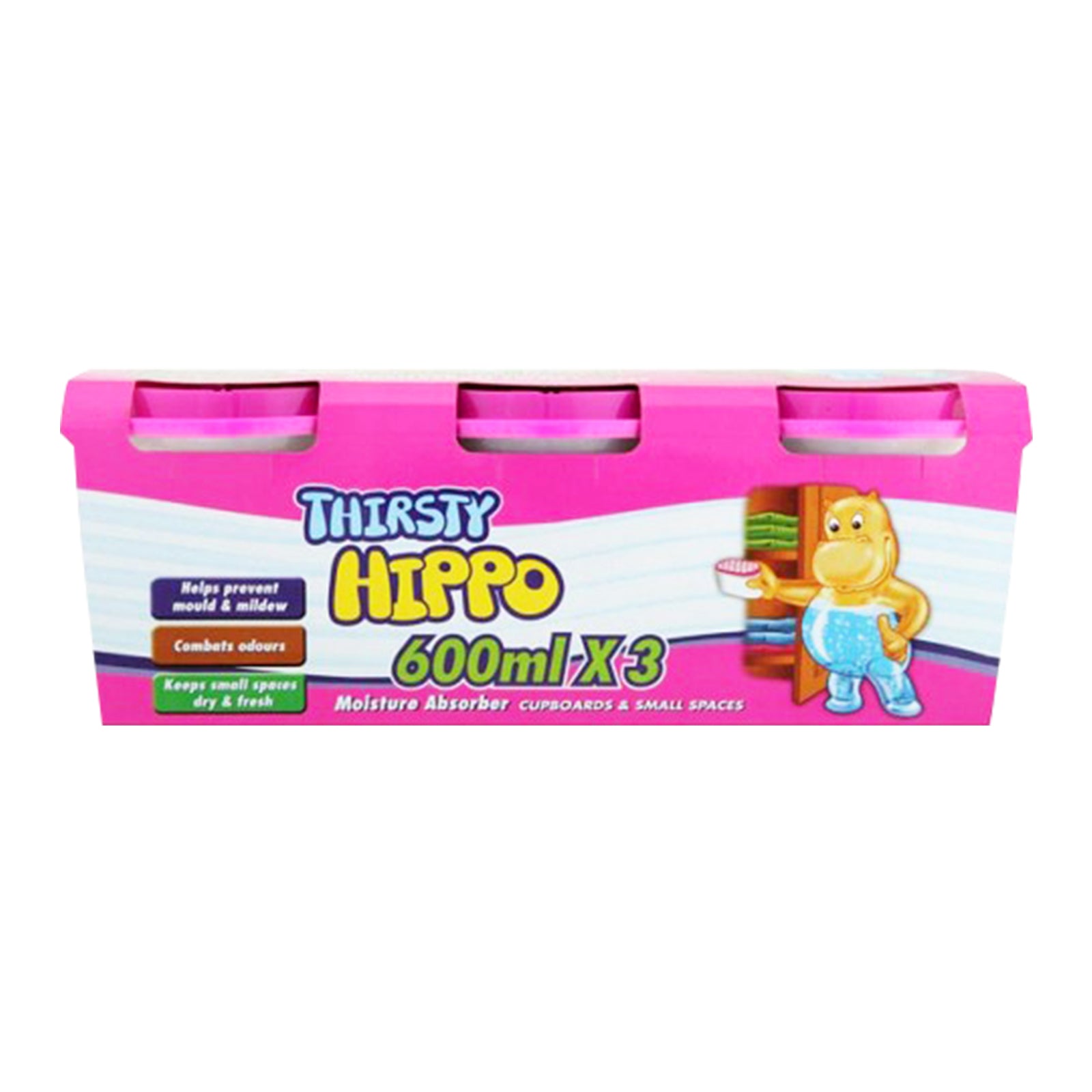 Thirsty Hippo Dehumidifiers 600ml x 3