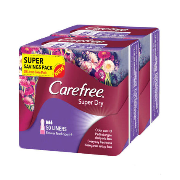 Carefree Super Dry Unscented Panty Liners 50pcs/pack (highest price)
