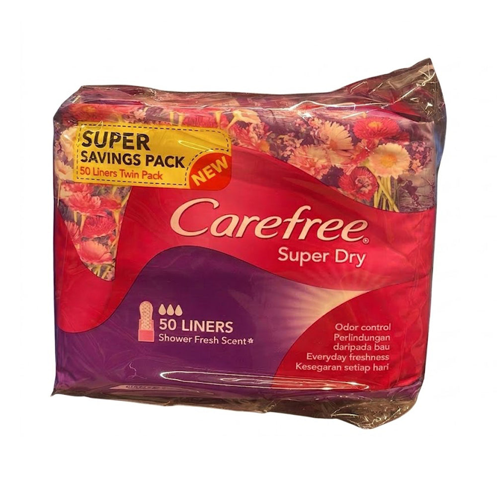 Carefree Pantyliner Super Dry Scented 50pcs x 2
