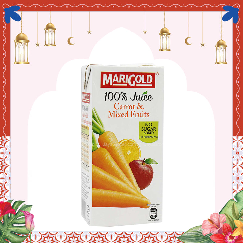 Marigold 100% Carrot and Mixed Fruit 1L