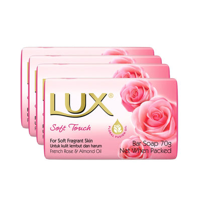 Lux Soft Touch Pink Soap 70g x 4
