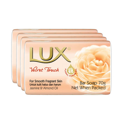 Lux Soap Velvet Touch 3+1pcs/pack x 70g