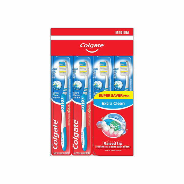 Colgate Extra Clean Toothbrush (Medium) Buy 3 Free 1 1pack (highest price)