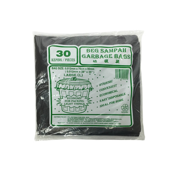 Ttl Garbage Bag (Large) 70 x 90Cm 30pcs/pack (highest price)