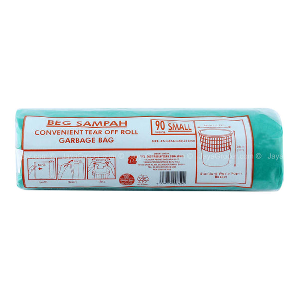 TTL HDPE Garbage Roll (Small) 47 x 54cm  90pcs/pack (highest price)