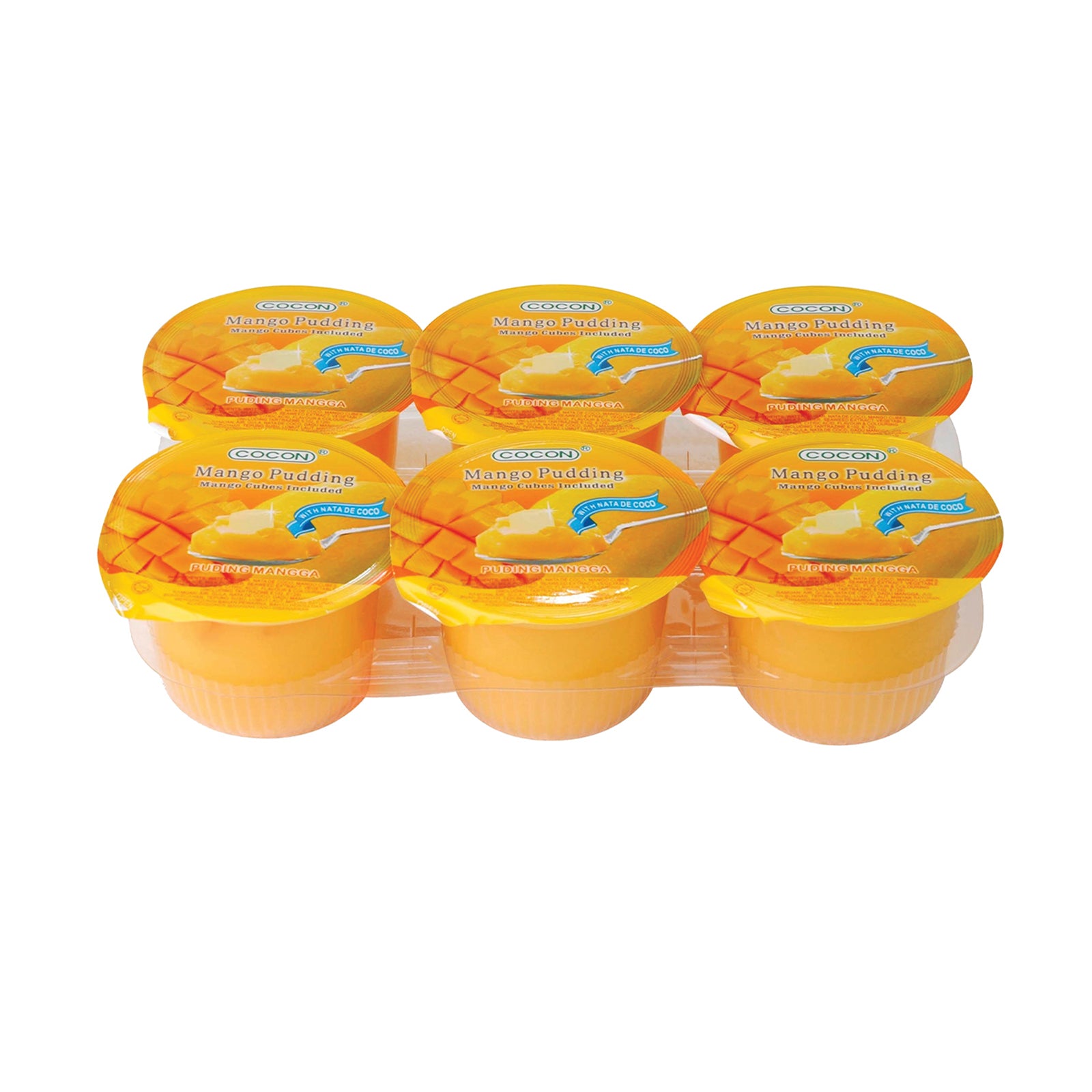 Cocon Fruit Cube Pudding Mango 6pcs/pack x 118g