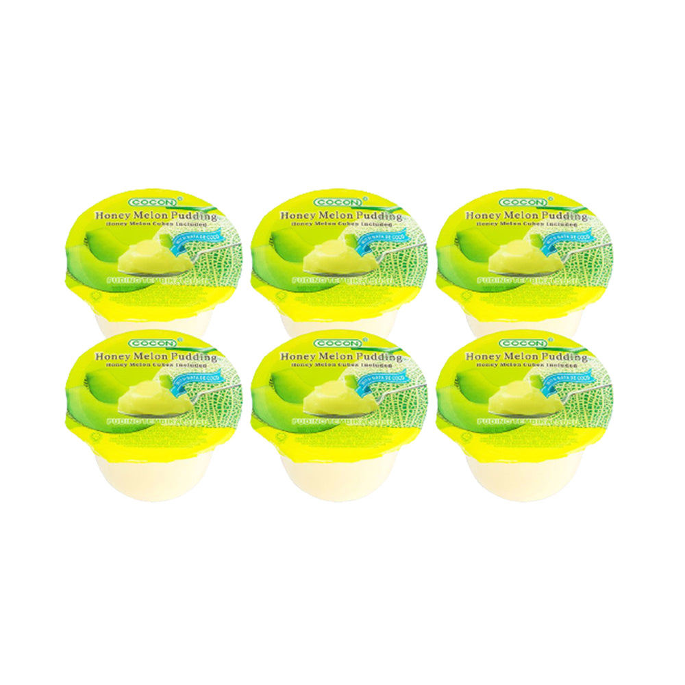 Cocon Fruit Cube Pudding Honey Melon 6pcs/pack x 118g