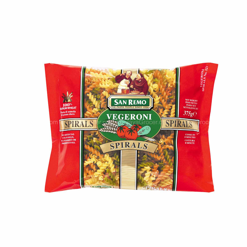 San Remo Vegeroni Spirals Pasta 375g