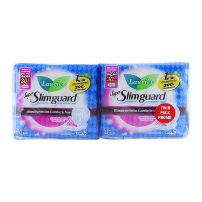 Laurier Super Slim Guard Night Twin Pack 30cm 16pcs x 2