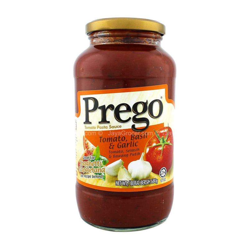 Prego Tomato Basil And Garlic Pasta Sauce 680g