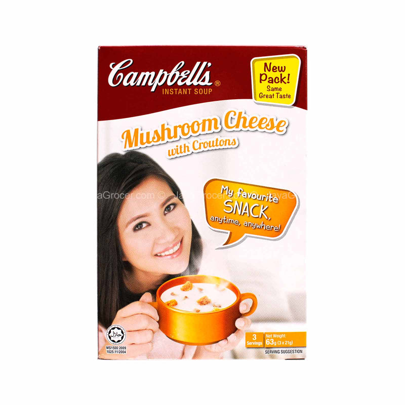 Campbells Mushroom Cheese Instant Soup 21g x 3