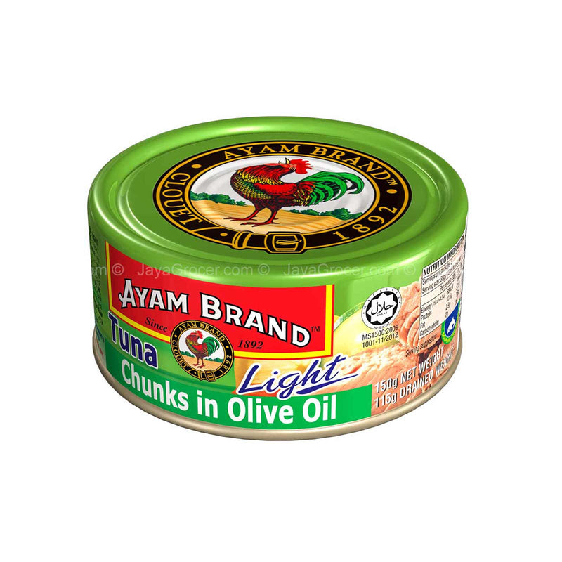 Ayam Brand Tuna Chunks in Olive Oil (Light) 150g