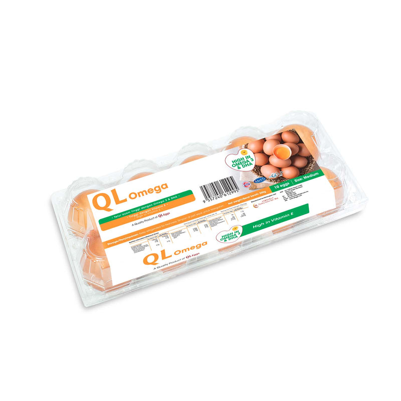 QL Omega Eggs with Omega 3 and DHA (Medium) 10pcs/pack