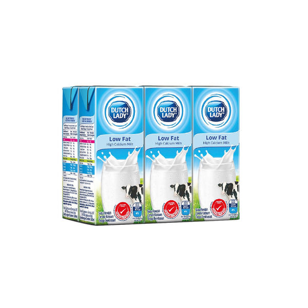 Dutch Lady UHT Low Fat Milk 200ml x 6